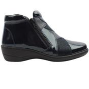 Softmode Clara Ankle Boot - Navy Patent - 40 image