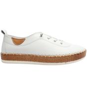 Lunar Fle050evie Plimsole - White - 4 image