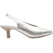 Wonders G7133 Sling Back Heeled Shoe - Silver - 37