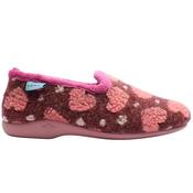 Lunar Kla254minnie Slipper - Burgundy - 4