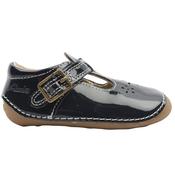 Clarks Tiny Skip T Shoe - Navy Patent F - K4.5 image