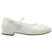 Dubarry Violet Communion Shoe - White Patent - 33 image
