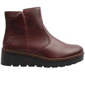 Rieker X9165 Gusset Boot - Wine - 37