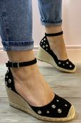 Xti - black wedge espadrille image