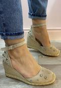 Xti - beige espadrille wedge image