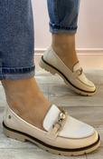 Zanni &amp;amp; Co - Nude/white loafer image