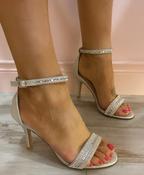 Sorrento - silver barely there sandal image