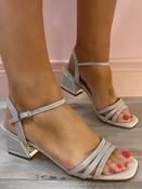 Menbur - silver block sandal image
