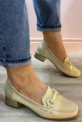 Pitillos - cream/gold slip on shoe