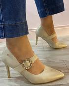 Kate Appleby - Gold strapped shoe