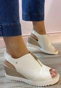 Kate Appleby - White wedge sandal