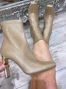 Menbur - black sock boot - stone image