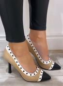 Menbur - nude/black/white shoe image