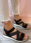 Caprice - black tasha sandal image