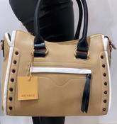 Menbur - nude/black/white handbag image