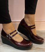 Pitillos - burgundy strapped shoe image