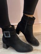 Serena - black suede boot image