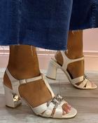 Kate Appleby - White t-bar sandal image