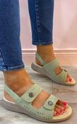 Sage green strapped sandal image