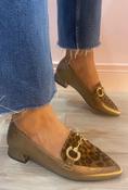 Zanni &amp;amp; Co - Brown leopard loafer