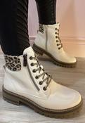 Lotus - cream/leopard boot image