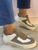 Caprice - Taupe/White trainer