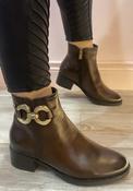 Patrizio Como - Brown/gold buckle boot