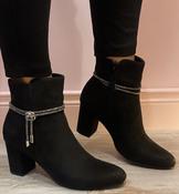 Chloe - black/silver boot image