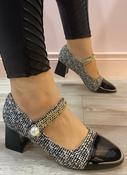Kate Appleby - tweed/pearl shoe