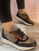 Pitillos - Black/leopard trainer