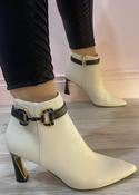 Kate Appleby - beige/black gold buckle boot image