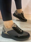 Pitillos - black trainer/leopard - layla