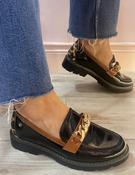Zanni &amp;amp; Co - Black/tan/leopard loafer