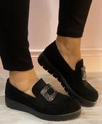 Donna - black suede loafer image