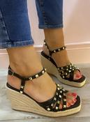Menbur black gold stud wedge image