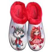 Pluma Flex Mule Slipper - red/grey (Generous fit) image