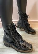 Pitillos - black crock patent boot image