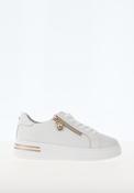 Patrizio Como - white/gold zipped trainer