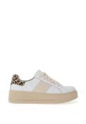 Patrizio Como - White/leopard mix trainer