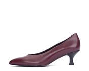 Pedro Miralles Burgundy Kitten Heel Pump|24374BU image