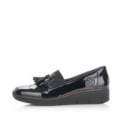 Rieker Black Patent Loafer|5375100B image