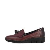 Rieker Burgundy Mini Wedge Loafer|5377135