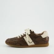 Paul Green Brown Suede Retro Trainer|5490100