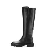 Gabor Black Leather Knee High Boot|802102003