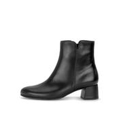 Gabor Black Leather Ankle Boot|803601004 image