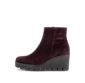 Gabor Brown Suede Wedge Ankle Boot|804501005 image