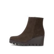 Gabor Brown Suede Wedge Ankle Boot|804501006 image