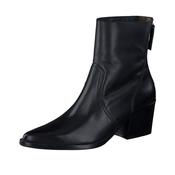 Paul Green Black Leather Ankle Boot|8075000 image