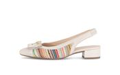 Gabor Multicolor Fabric and Leather Sling Back|8152640 image