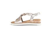 Gabor Light Gold Wedge Sandal|8275182